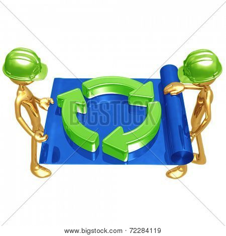 Green Construction Building Blueprint