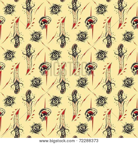 Tattoo seamless Pattern
