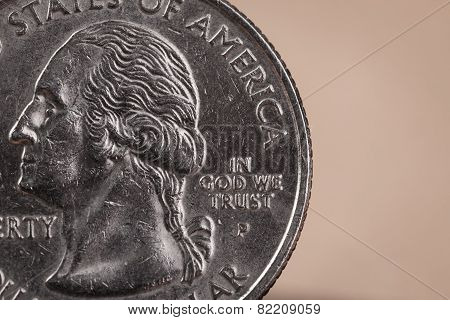 Us American Coin With Wording 