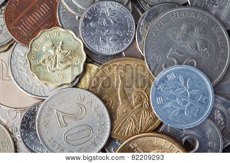 Us American Coin And Many International Currency
