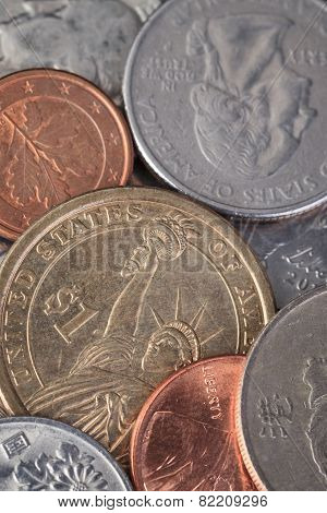 Us American Coin And Many International Currency