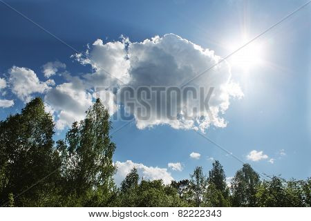 Sun in the sky