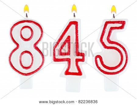 Candles Number Eight Hundred Forty-five