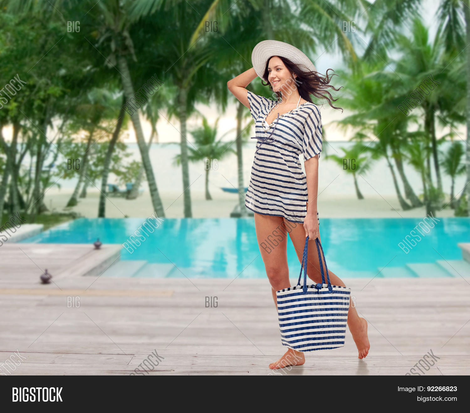 People Fashion Image Photo Free Trial Stock People Fashion Summer And Beach Concept Hy Young Woman In Clothes