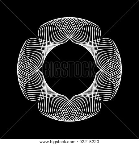 White Abstract Fractal Shape