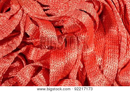 Orange Stockinet Ribbons Background