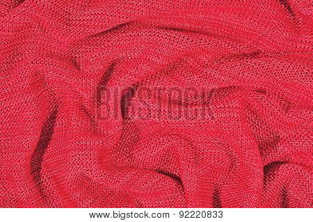 Pink Crumpled Stockinet Background