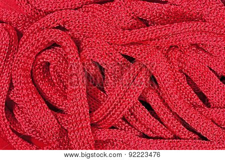 Pink Stockinet Ribbons Background