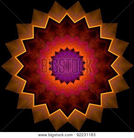 Spiky Circles - Geometric Ornament