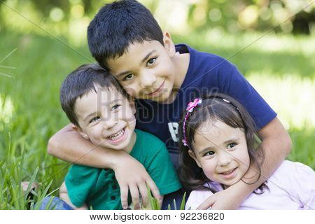 Happy Little Girls And Boys