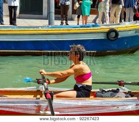 Italy. Venice. Vogalonga Regatta.