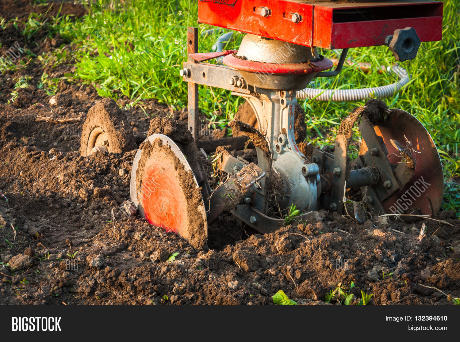 Rototiller , Detail Image & Photo (Free Trial) Bigstock