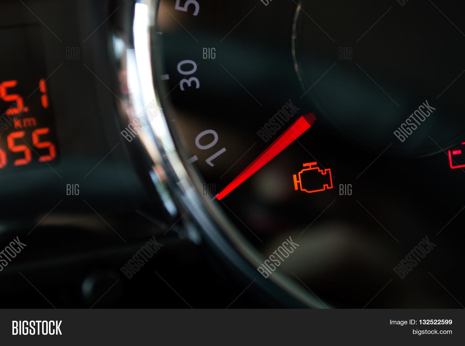 Check Engine Light. Image & Photo (Free Trial) Bigstock