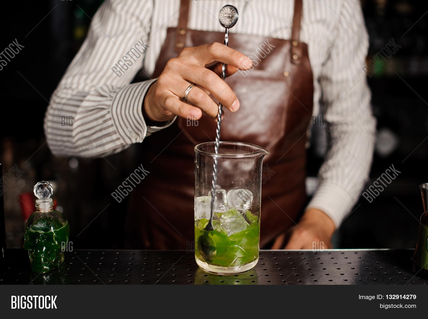 Bartender Stirring Image & Photo (Free Trial) Bigstock