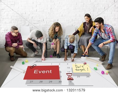 Event Schedule Occasion Planner Reminder Concept