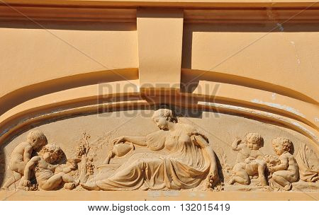 Rayol Canadel sur Mer France - april 18 2016 : the estate of Rayol in spring