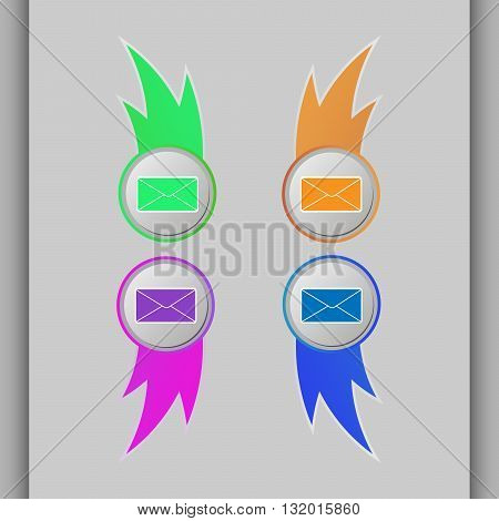 Set of vector mail icons. Vector design element.