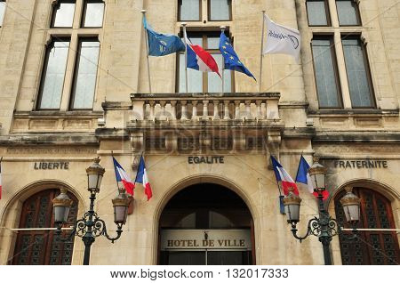 Valence France - april 13 2016 : the city hall