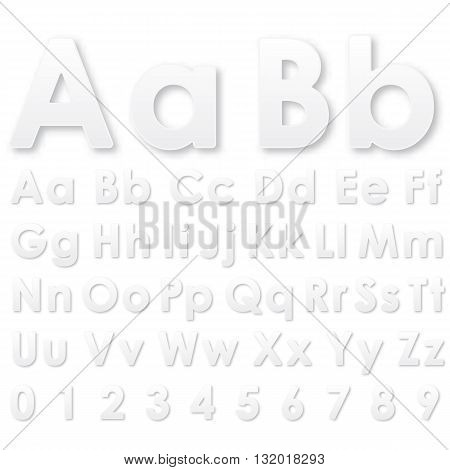 Alphabet Letters On A White Background