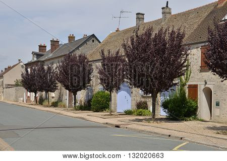 Le Bellay en Vexin France - august 1 2015 : the picturesque village in summer