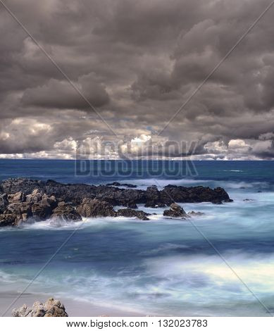 Soft focus slow shutterspeed Asilomar State Marine Reserve California
