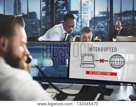 Interrupted Change Break Blocks Effect Fail Stop Concept