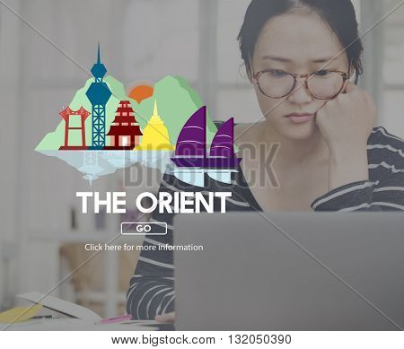 Orient Culture Famous Landmark East Tourism Concept