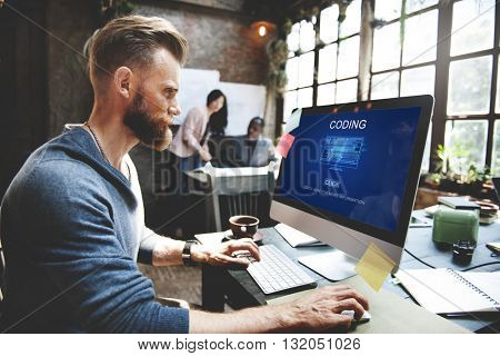 Computer Coding Code Advanced Technology Concept