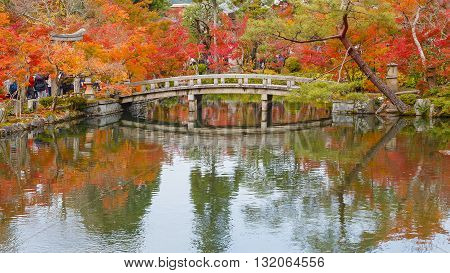 Eikando Zenrinji Temple in Kyoto Japan in autumn