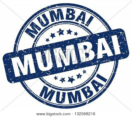 Mumbai blue grunge round vintage rubber stamp.Mumbai stamp.Mumbai round stamp.Mumbai grunge stamp.Mumbai.Mumbai vintage stamp.