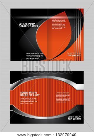 Vector template brochure. Abstract design background Brochure template