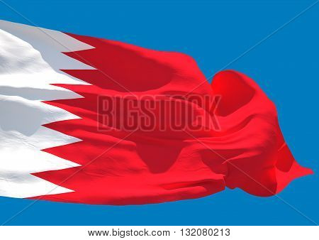 Bahrain wave flag HD Kingdom of Bahrain