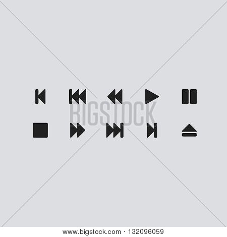 Media Player Icon Vector. Media Player  logo. Media Player Sign.