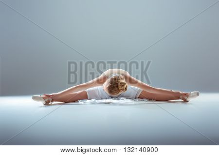Young Beautiful Dancer Warming-up