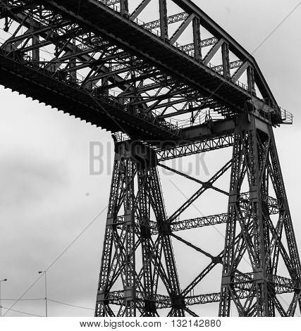 The old ferry bridge in La Boca Buenos Aires
