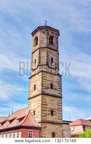 St. Paul's Church Tower In Erfurt