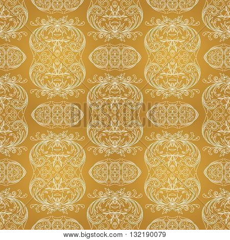 Arabic pattern gold style. Traditional east geometric decorative background