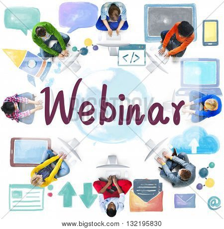 Webinar Website Online Internet Netwotking Concept