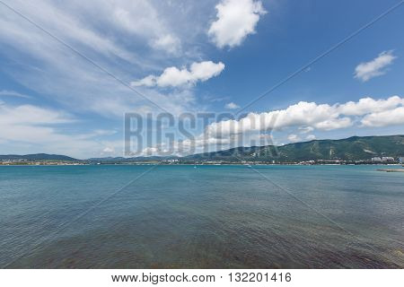 Seascape With Distant Shore