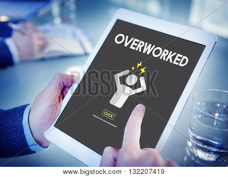 Overworked Depression Emotion Exhaust Problem Concept