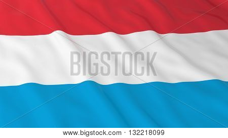 Luxembourgian Flag HD Background - Flag of Luxembourg 3D Illustration