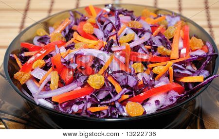 Salad Of Blue Cabbage
