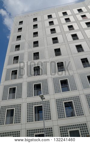 Stuttgart, Germany - May 21, 2015: The Stuttgart Public Library, Opened In October 2011, And Placed
