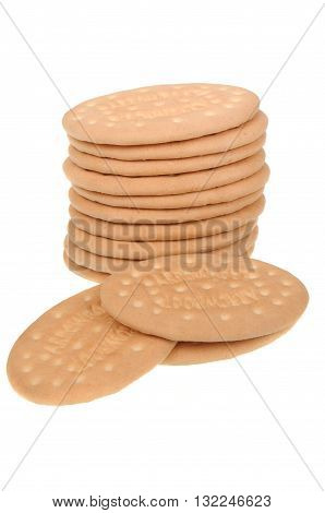 A close up of Milk Arrowroot Biscuits