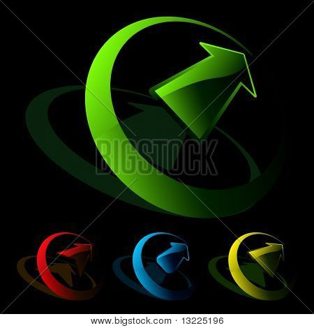 Стрелка задать вектор для веб-дизайна.