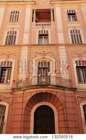 Frejus; France - april 16 2016 : old house in the city center