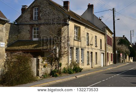 Serans France - march 14 2016 : the picturesque village in spring