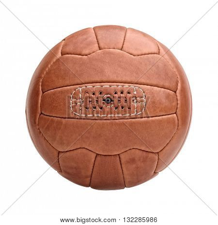 vintage leather classic fooball ball