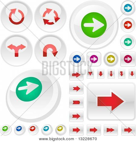 Стрелка задать вектор для веб-дизайна.