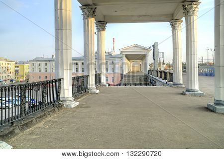 ORYOL RUSSIA - May 15.2012: Building of the railway station of the city